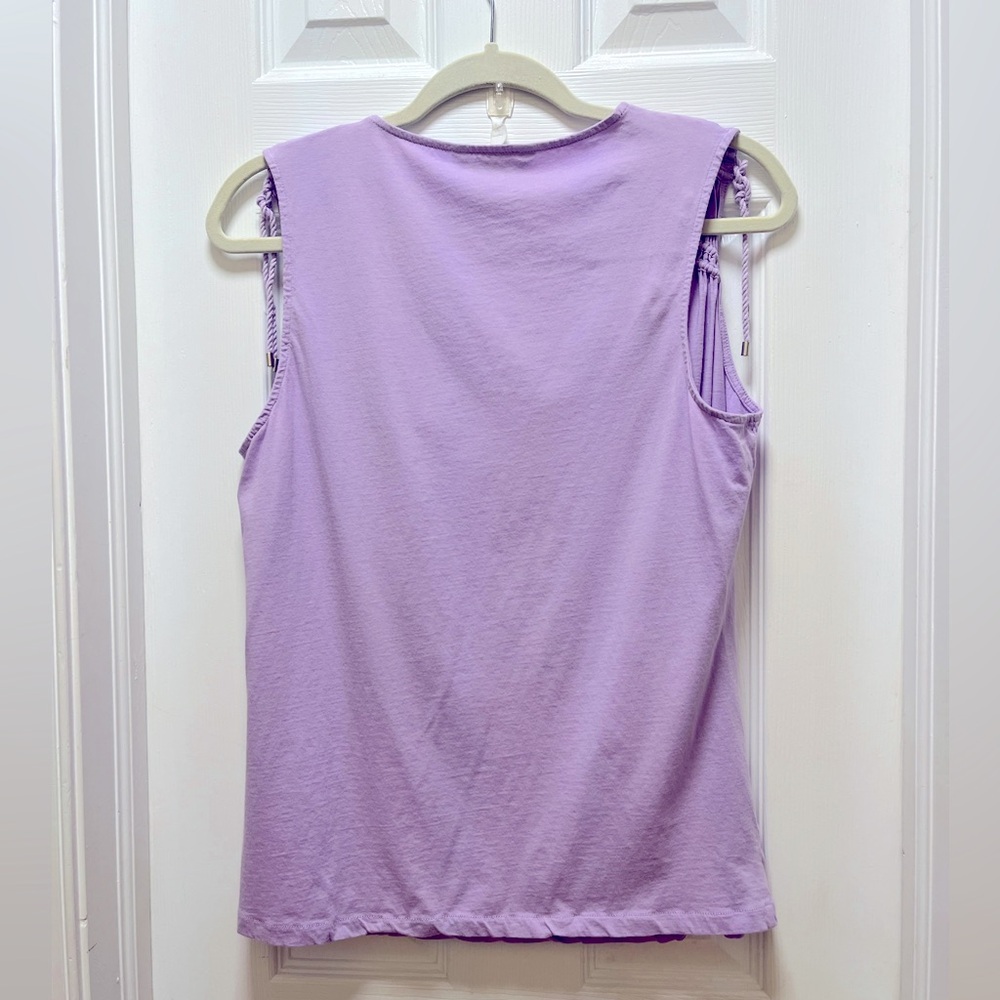 Ralph Lauren Lavender Sleeveless Top, Size Large EXCELLENT CONDITION - Picture 3 of 4